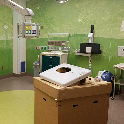 Patient Exam Room During Installation